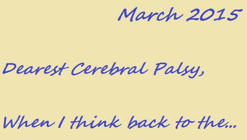 Read my letter to my cerebral palsy at The Mighty.