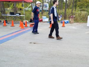 I cross the finish line, completing my first half marathon.