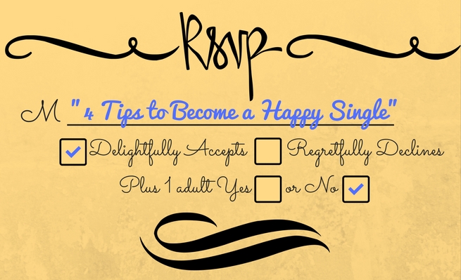Zachary Fenell gives four tips on becoming a happy single.