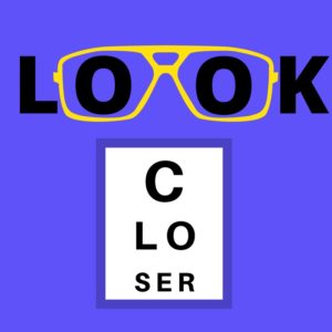"Look closer," a visual hint indicating a commonality at least 75% of the cerebral palsy population share.
